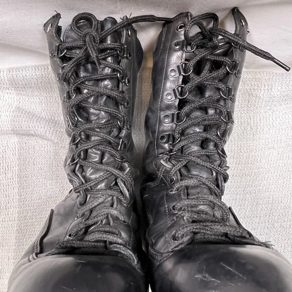 MATTERHORN 1950 Vintage Womens 8 M Gore-Tex Vibram Thisulate Black Leather Boots